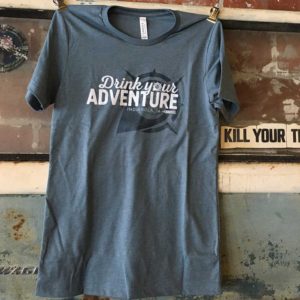 West Hill Brewing Company Drink Your Adventure T-Shirt Blue