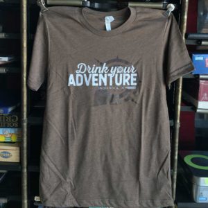 West Hill Brewing Company Drink Your Adventure T-Shirt Brown
