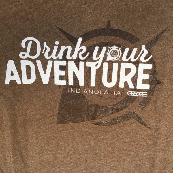 West Hill Brewing Company Drink Your Adventure T-Shirt Detail