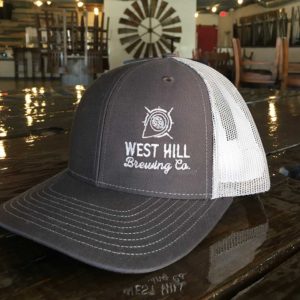 West Hill Brewing Company Logo Trucker Hat Brown & Tan